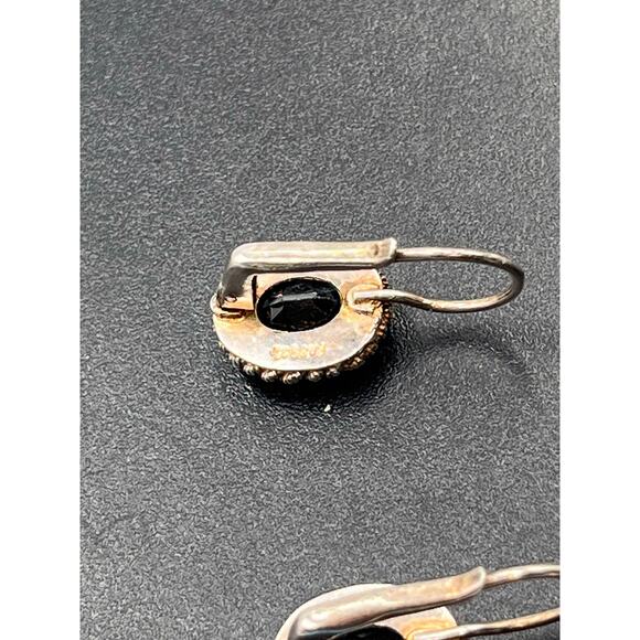 FAS Sterling Silver Blue Topaz 925 Sterling Silver Vintage Drop Earring - Picture 7 of 10